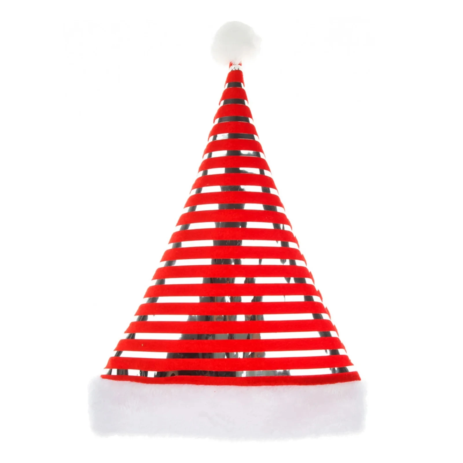 Striped Christmas Hat Shiny Christmas Hats Faux Fur Santa Hat Festive Gold Velvet Christmas Hat For Family Gatherings Holiday