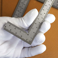 Mini Right Angle Ruler Layout Tool Mini Framing Ruler Stainless Steel Square Measuring Ruler Building Framing Gauge Drafting Too