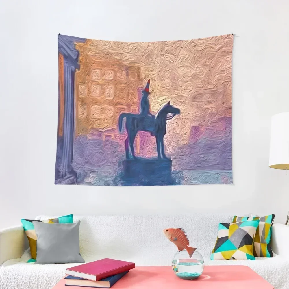 

Glasgow Cone Statue Digital Art Tapestry Aesthetics For Room Decorative Wall Mural Cute Room Decor Tapestry