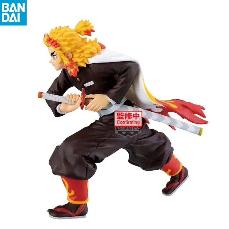 

In Stock BANDAI Original Genuine BANPESTO Demon Slayer MAXIMATIC KYOJURO RENGOKU PVC Anime Figures Children Collectible Toy Gift
