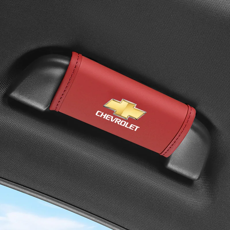 Capa para alça de teto de carro, 2 peças, apoio de braço, acessórios interiores para chevrolet corvette montana trailblazer silverado traverse