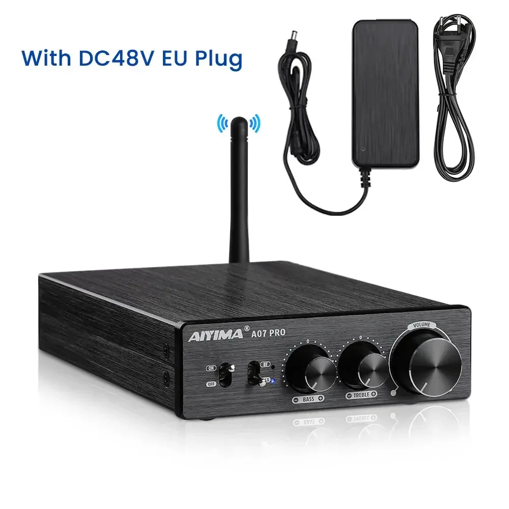 AIYIMA A07 プロ Bluetooth アンプ TPA3255 QCC304X ステレオ 2.0