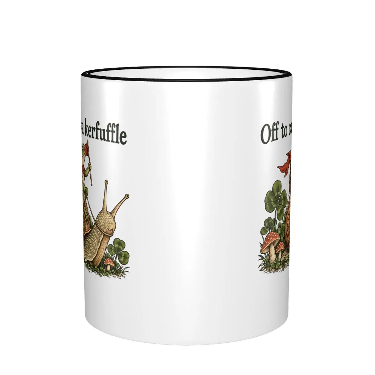 Off To Cause A Kerfuffle Forg Gift Mugs for Kids Adult Funny Humor Quote Tea Cup Birthday Present for Office
