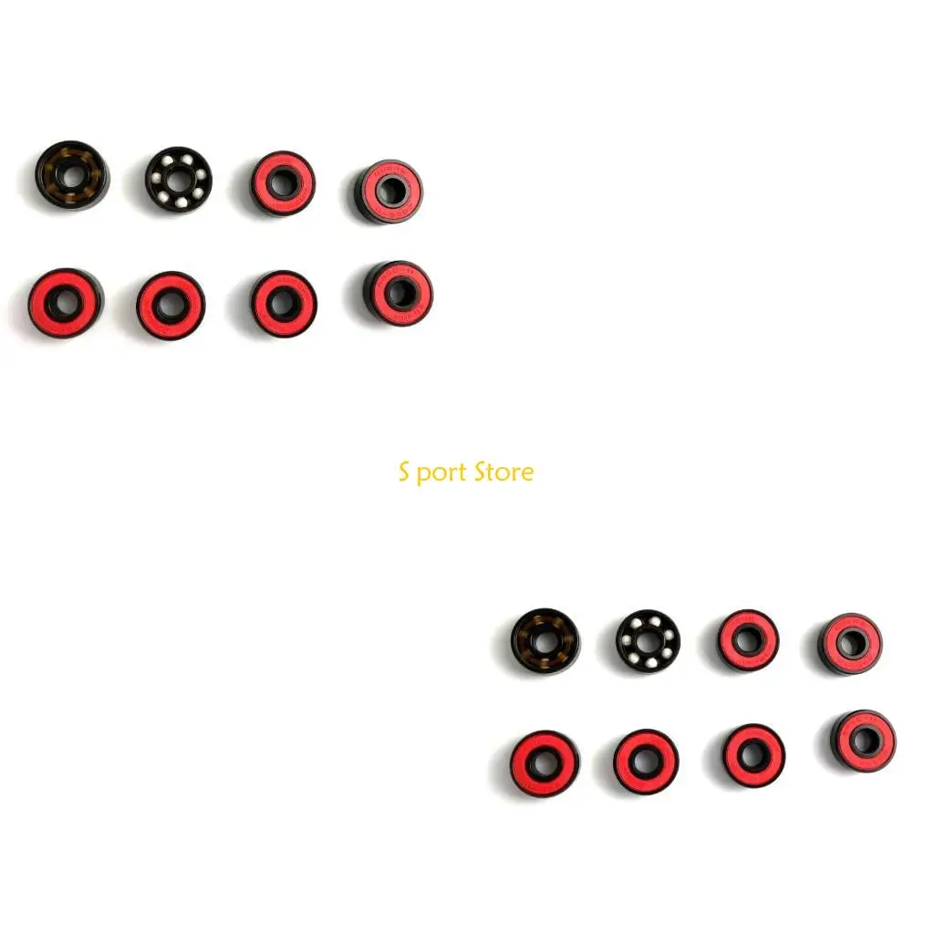 

U2JB 8 шт. высокоскоростные гибридные керамические подшипники для роликовых коньков