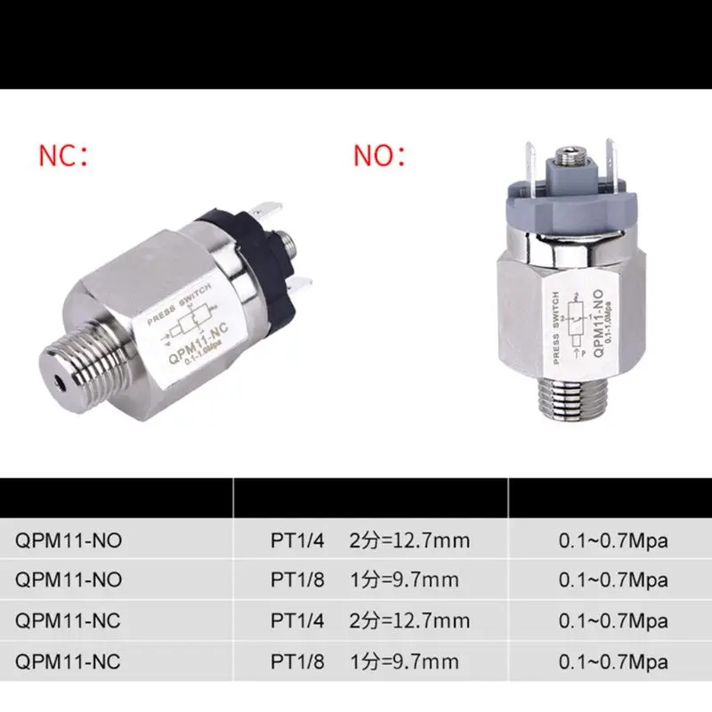 Micro Adjustable Pneumatic Pressure For Compressor Hydraulic Diaphragm Automatic Controller QPM11-NO-01 NC