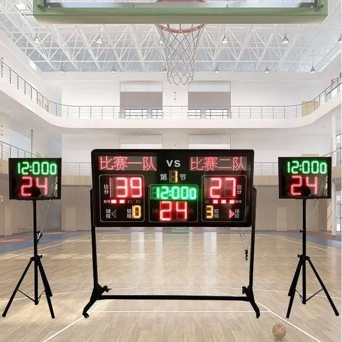 Water Polo Basketball Soccer Table Tennis,Volleyball Electronic LED Scoreboard Displays Indoor Multi-functional Scoreboard