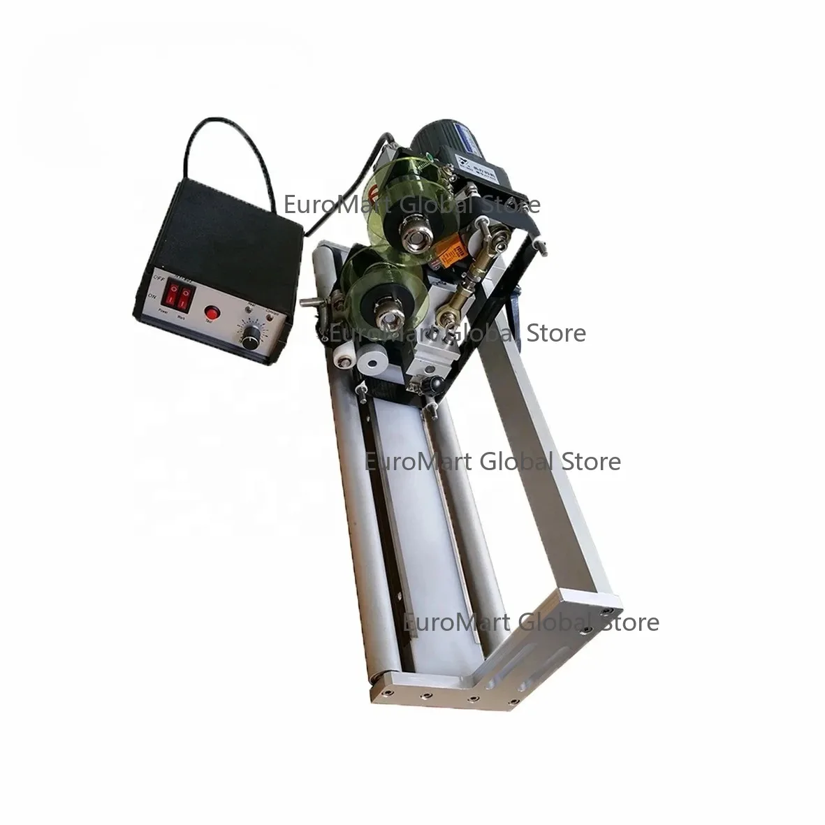 NY-802 Electric Automatic Coding Machine Expiry Date Coder Ribbon Printer For Food Packaging Batch Number Stamping