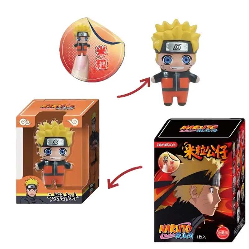 

Оригинальная фигурка JANDOOM Sanrio Kuromi Naruto Anime Uzumaki Naruto, кукла-рисовое зернышко, сюрприз-бокс, настольное украшение, модель, детские игрушки