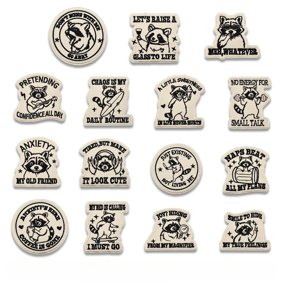 

Cartoon Anhui Bear Embroidery Patch DIY T-shirt Backpack Hat Iron on Patches Sticker Craft Applique Repair Accessories Sewing