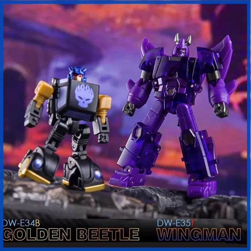 DR.WU Transformation DW-E34B Golden Beetle DW-E35T Cyclonus Wingman 2Pcs Set Action Figure