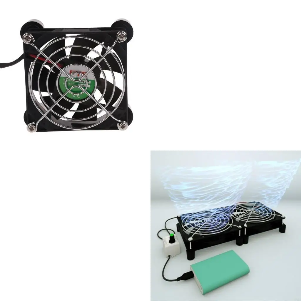 462E 5v Chassis Cooling Fan Usb Router Broadband Set Top Box External Mute