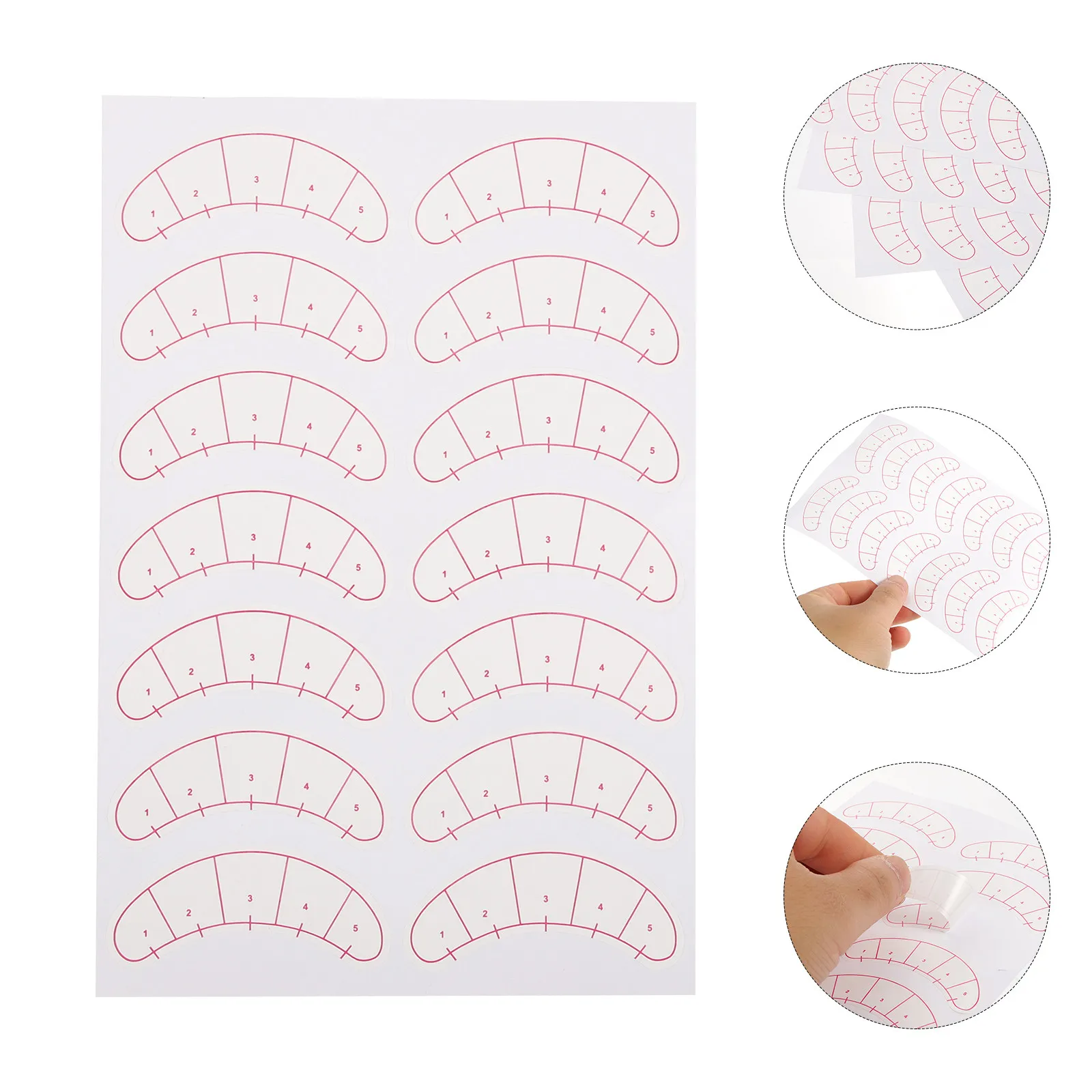 3 Bags Disposable Eyelash Extension Tape Lash Pads Comfortable Professional Makeup Eye Pad Stickers Lash Mapping Chart Eyelash
