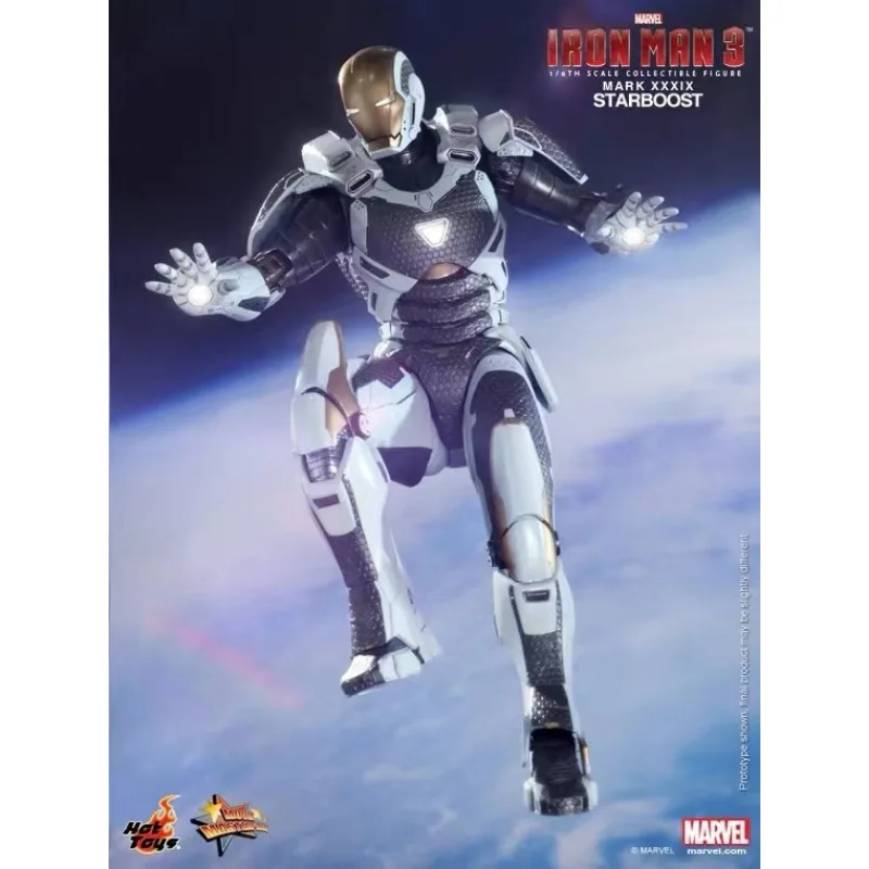 Original Hottoys MMS214 1/6 scale Iron Man 3 Gemini MK39 Starboost alloy Action Figure Hobby Collectible Model Toy Figures gifts