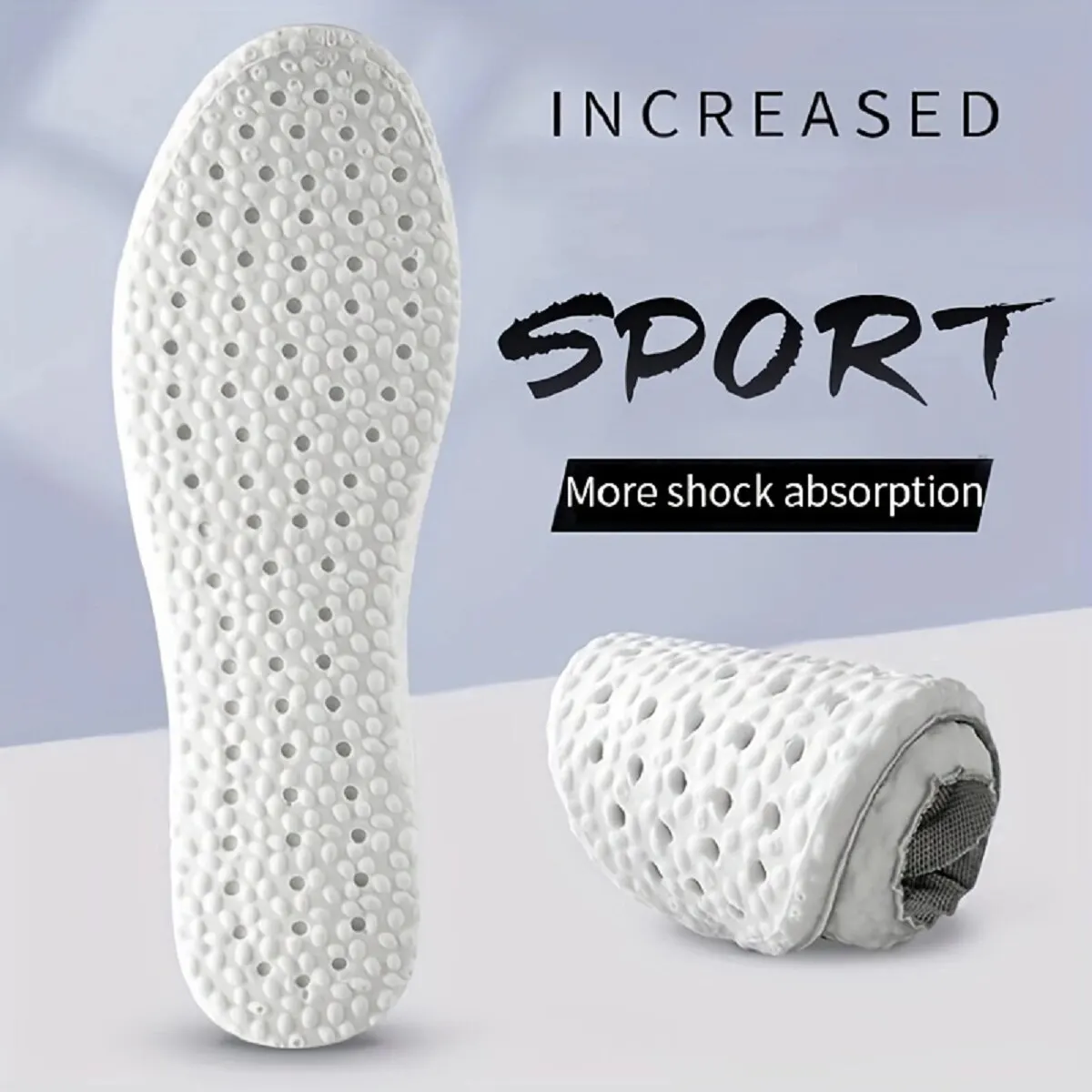 New Orthopedic Memory Foam Sport Insoles for Shoes Sole Cushion Running Shock-Absorbant Breathable Deodorization EVA Soft Pad