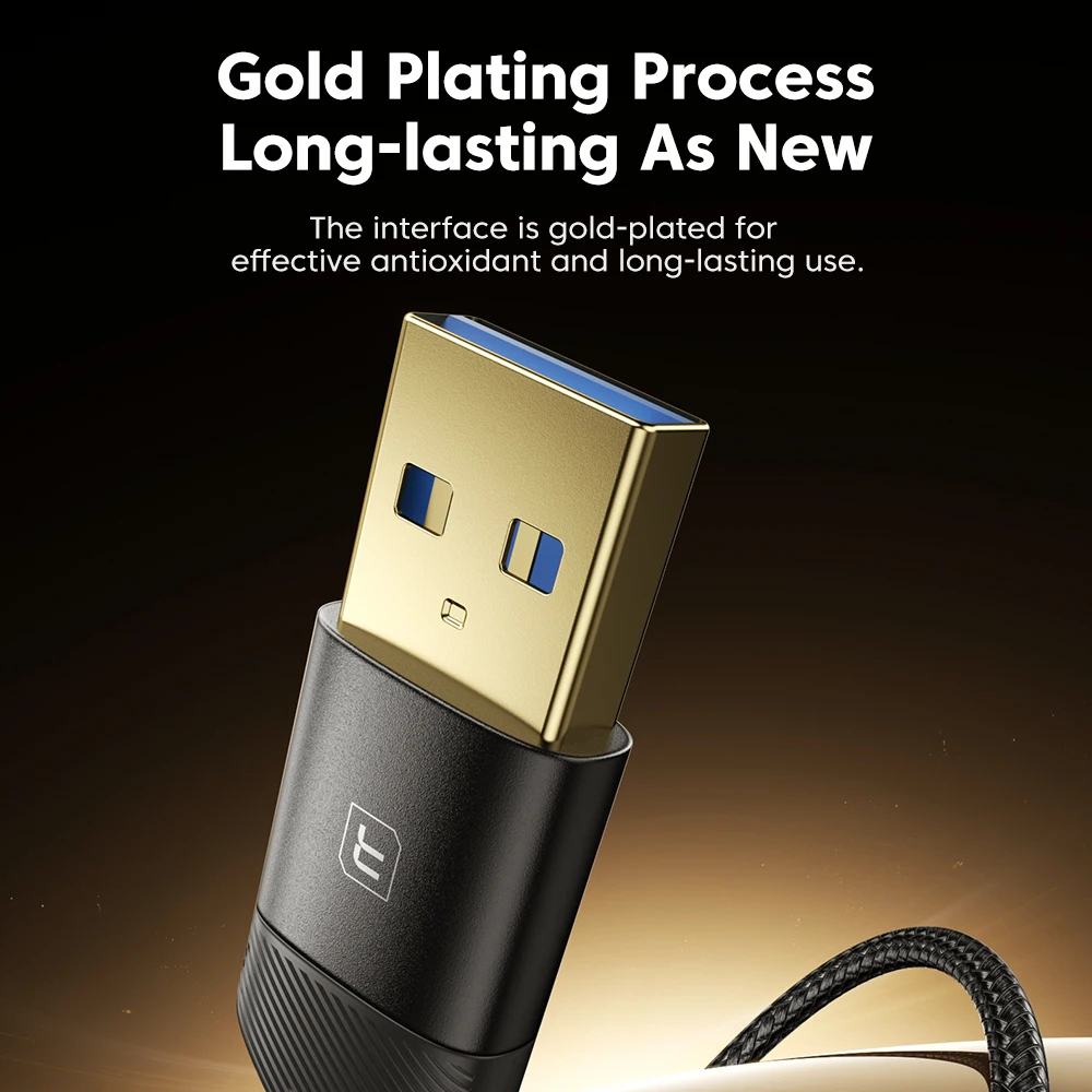 Toocki USB/Type C to Micro B Cable Support Hard Disk Camera USB3.0 Speed 5Gbps Data Cord for Samsung Toshiba WD Hard Drive PC