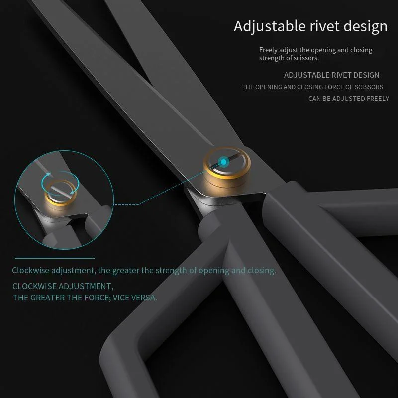 Jimmy Home forbici per la casa multifunzionale portatile ufficio in acciaio inox arte sarto forbici fatte a mano senza senso Genuine