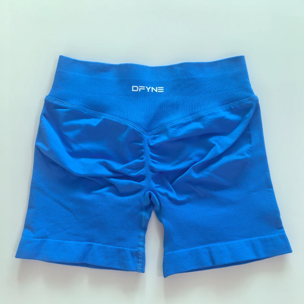 ''4.5'' Dfyne Shorts Met Lage Geribbelde Band Yogashorts Naadloze Scrunch Bum Workout Gymshorts Buit Hoge Stretch Hardloopshorts