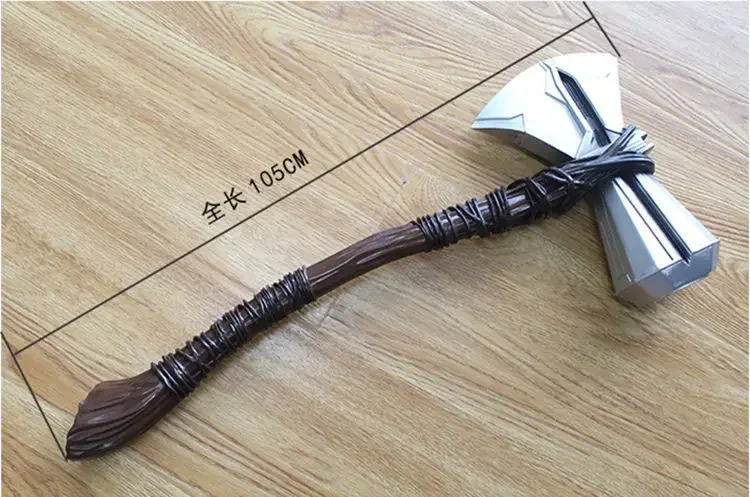 [Metal made] 105cm 1/1 scale superhero Thor 1/2 Stormbreaker Tomahawk Hammer axe GK model toy adult cosplay costume party props