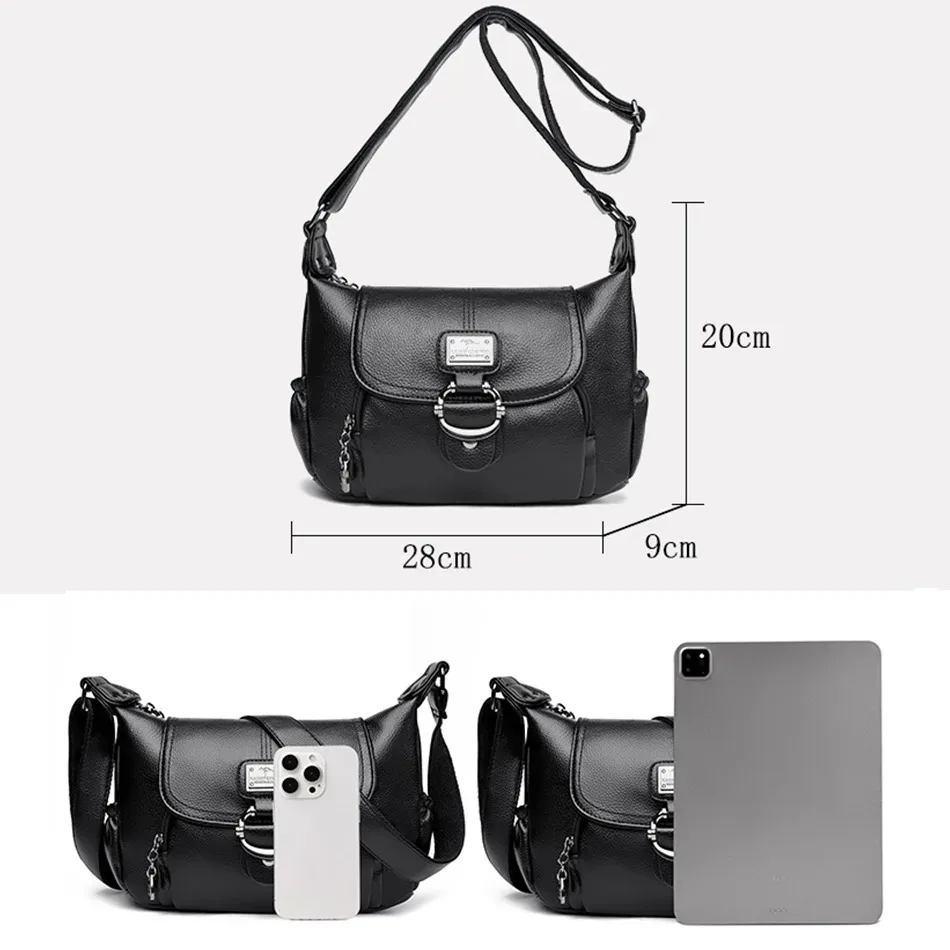 Genuine Brand Luxury Handbags Women Bags Designer Casual Crossbody Bags for Women 2024 High-quality Leather Shoulder Handbag Sac