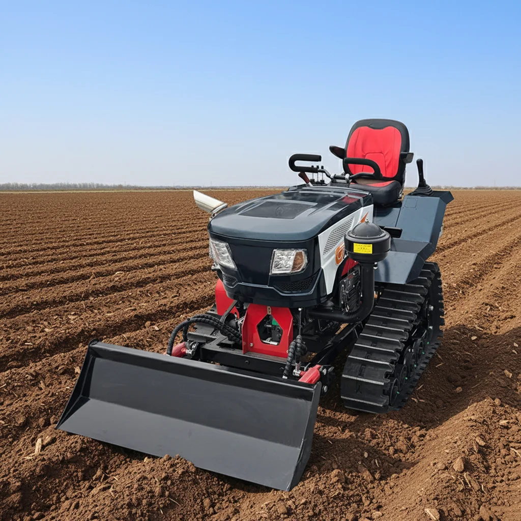 Customize 50hp Crawler Tractor With Bulldozer And Excavator Attachment