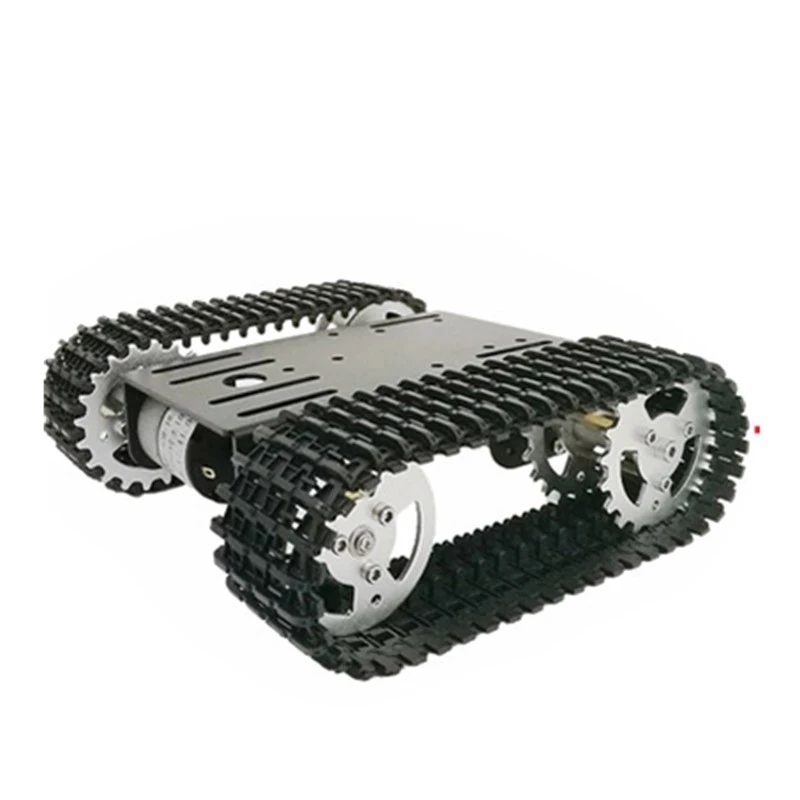 T101 RC Tank Chassis Tracked Car Platform With Dual DC 12V 350rpm Motor for Arduino DIY Robot Toy Smart Part For UNO Demo Board