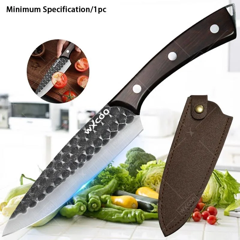 Set di 1/3 Coltelli Professionali in Acciaio Inox: Santoku, Multiuso, Chef, Sashimi per Cucinare e Tagliare Verdure