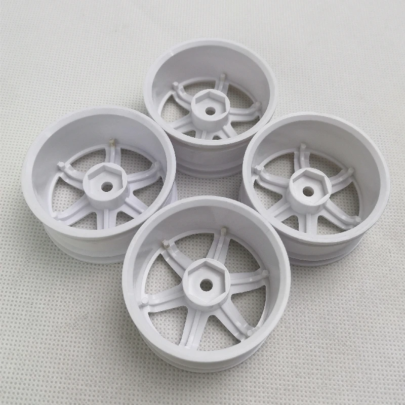 4pcs 3/6mm Offset RC Car 1/10 Scale Plastic Wheels Rims Drift On Road Touring Racing Model Hobby