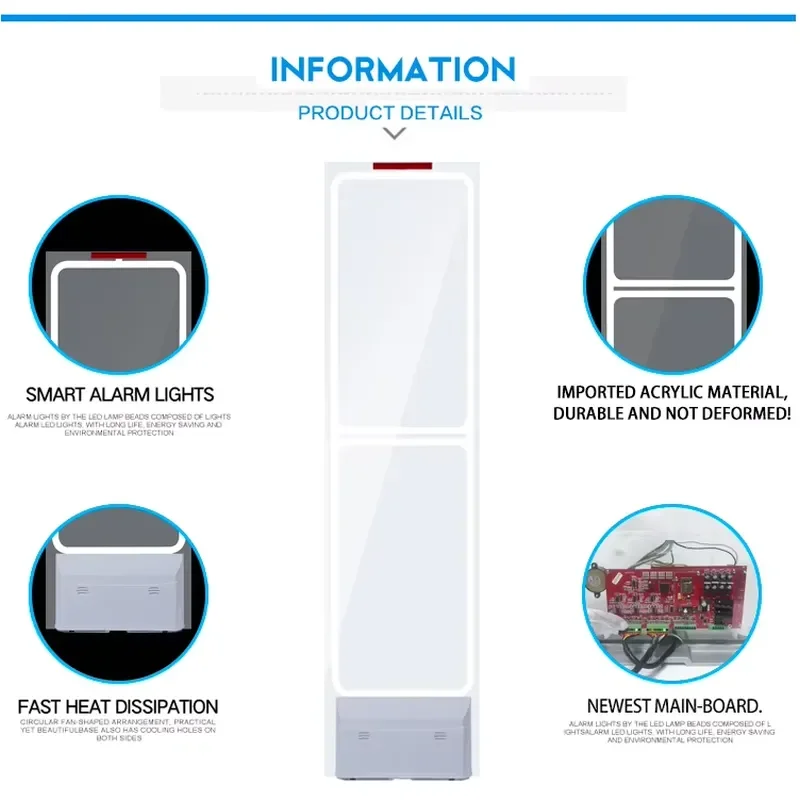 Supermarket Shoplifting Magnet EAS Tag Sensor Alarm Entrance Door Retail Security System