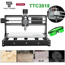 Twotrees TTC3018 CNC Laser Engraving Machine TTC3018S Cnc Portable Household DIY Tool Metal Plastic Acrylic PVC Wood Board GRBL