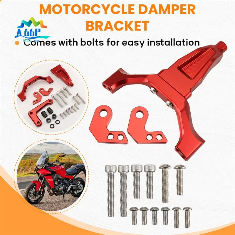 

A66P-Motorcycle Accessories Stabilizer Steering Damper Mounting Bracket Kit Damper Kit For Yamaha MT-09 MT09 2024 2025