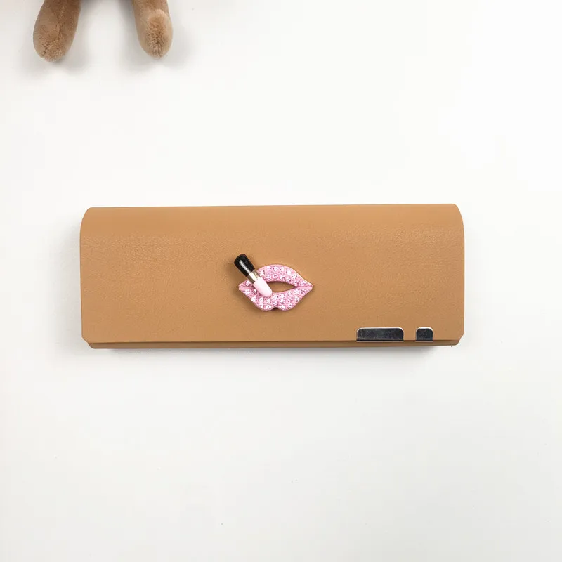 النمط الياباني المحمولة نظارات صندوق مكافحة الإجهاد بولي Leather نظارات شمسية جلدية حافظة المرأة نظارات تخزين ملحق هدية B1