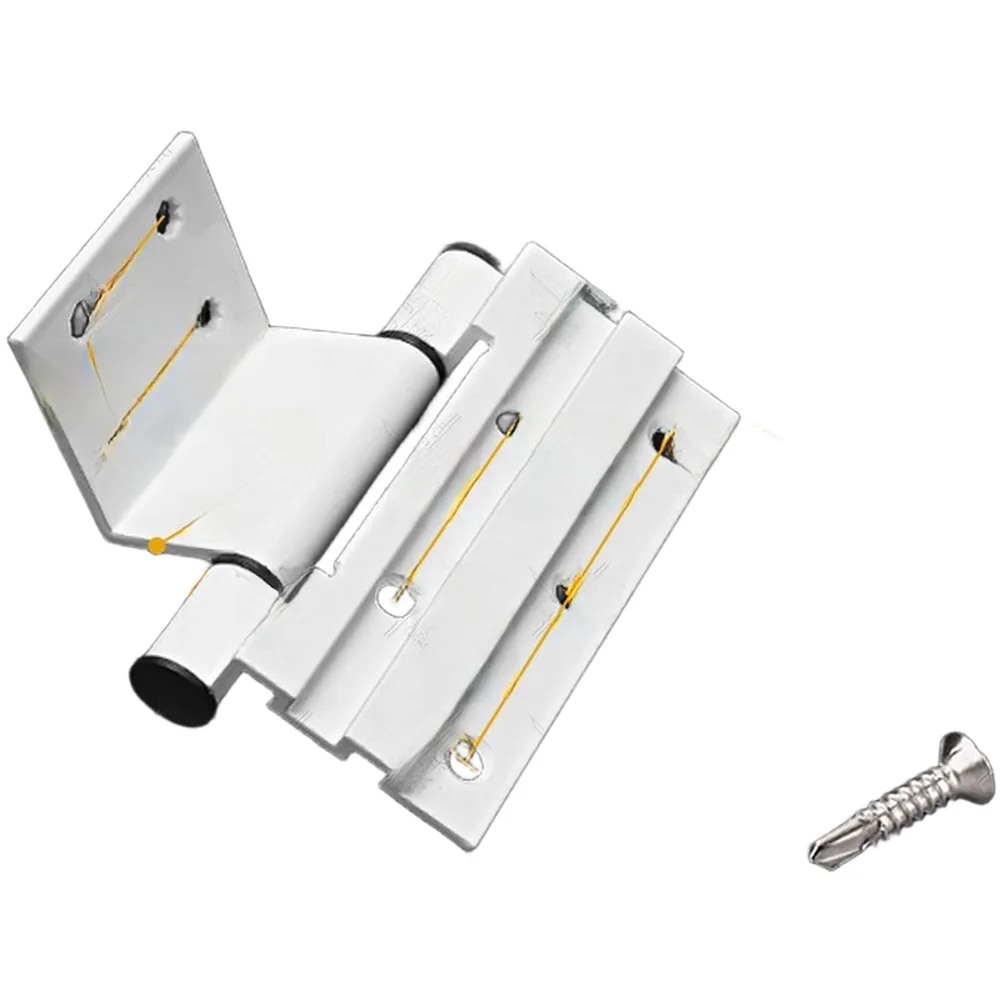 Aluminum Alloy Type 50 Hinge For Casement Designed For Outswing Operation 180 Degree Rotation Stainless Steel Screws