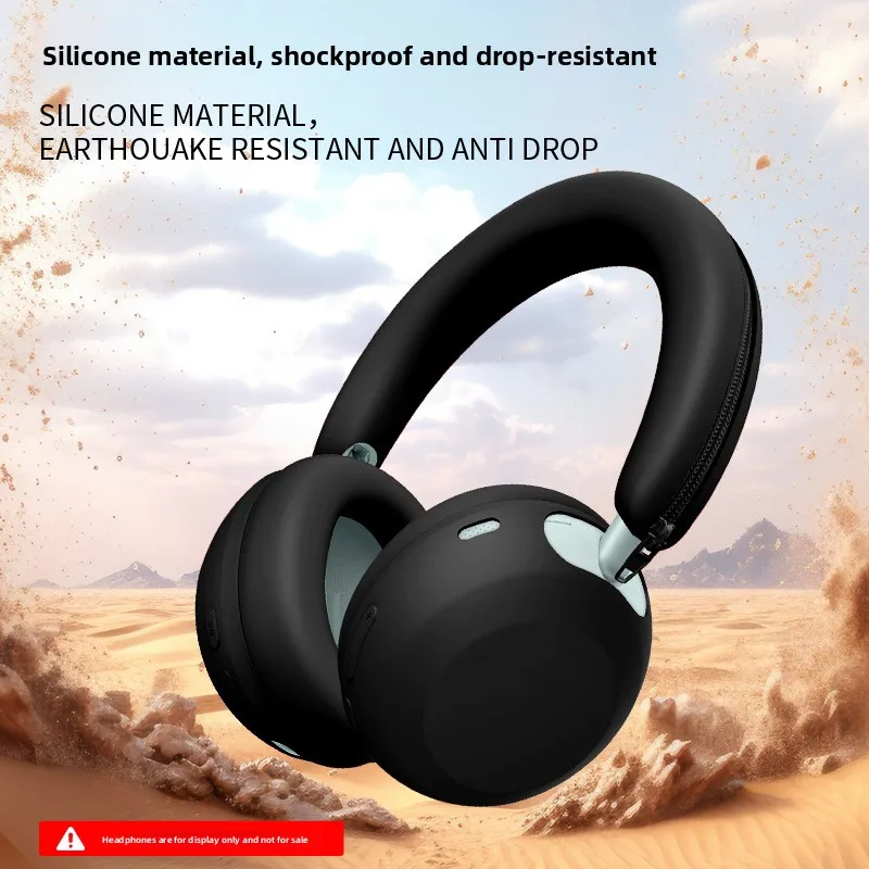 New Soft Silicone Protective Case for Anker Soundcore Space 2 Headphones Full Cover Ear Pads and Headband