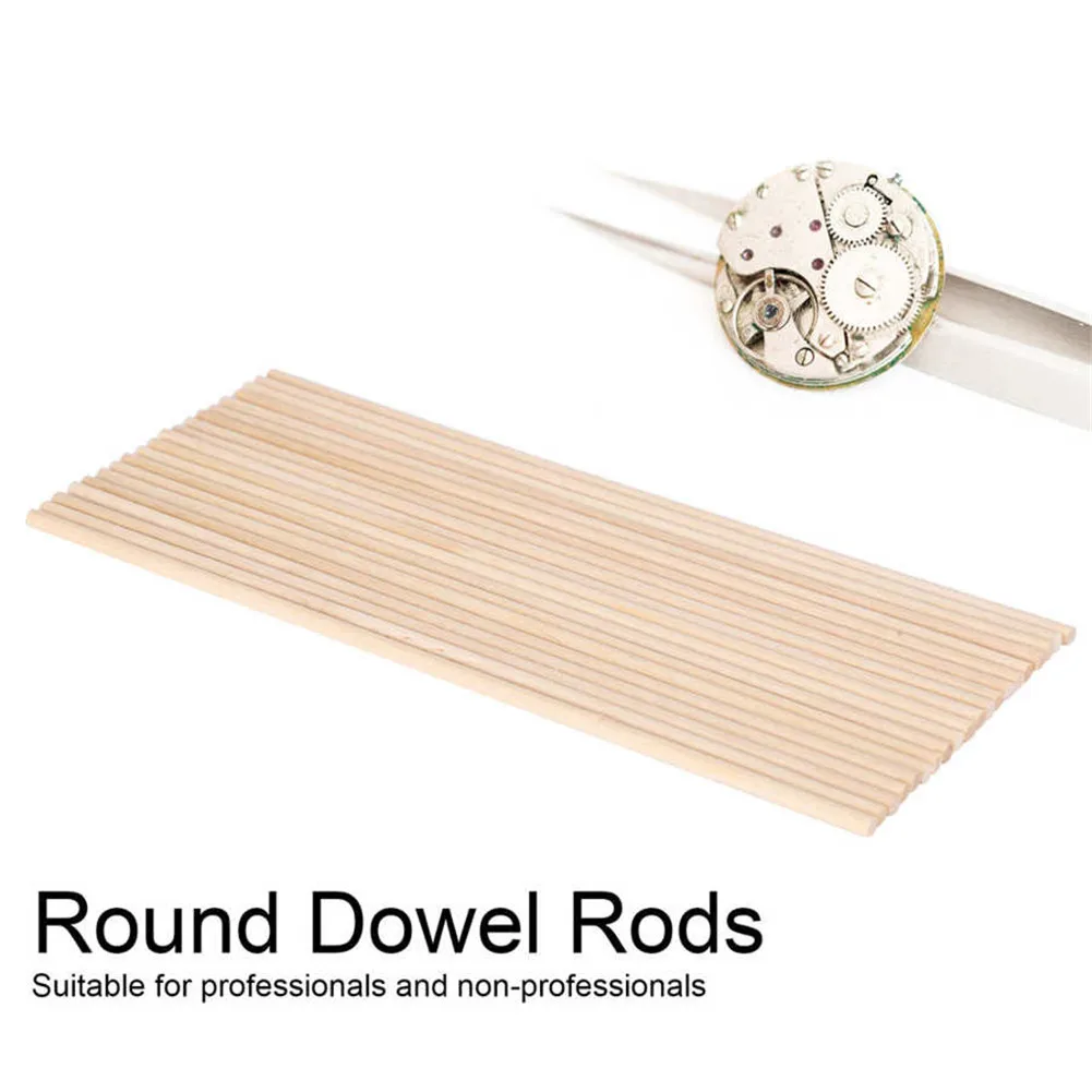 40Pcs Wooden Round Dowel Rods Cleaning Dust Shockproof Pivot Hole Watch Repair Parts Tools For Watchmakers Watch Accessories