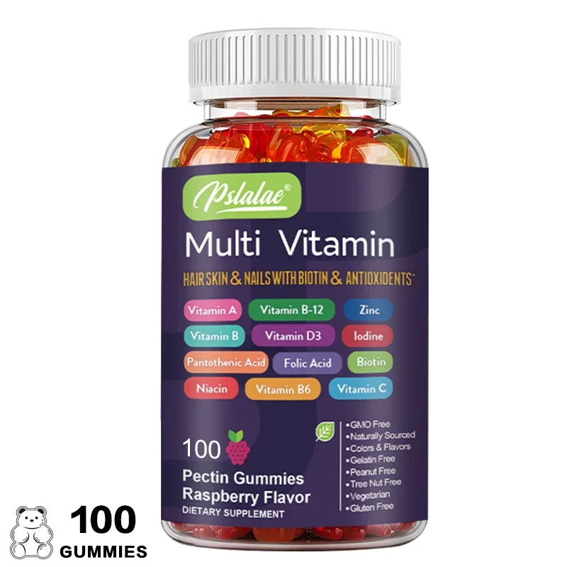 Multivitamin Gummies - Enhances Energy Levels, Immune Support, Antioxidant - with Vitamins and Minerals