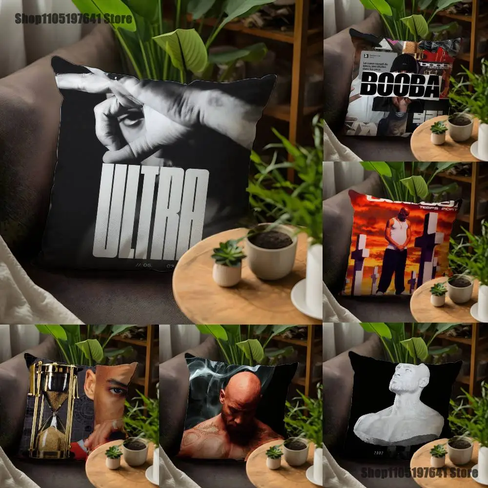 

Rapper B-Booba Pillow Case For Sofa Decor Car Office Room Printing Cushion Cover Decorations and Protector