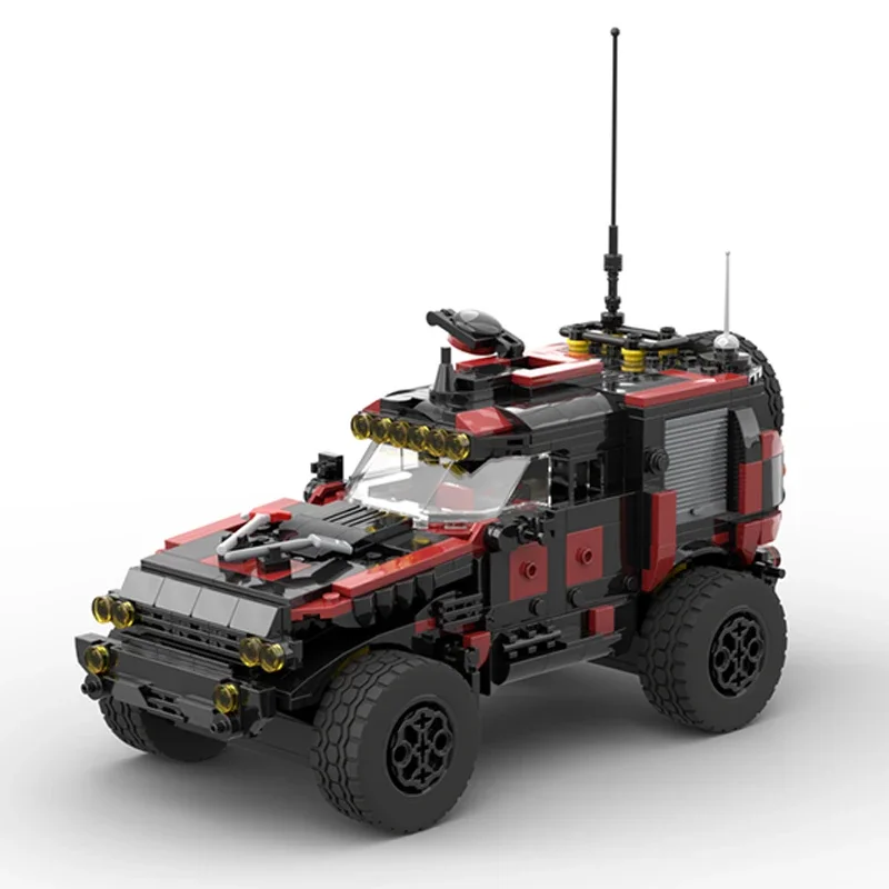 Desert City Car Model Moc Building Bricks, The Demolition Vehicle Technology, Modular Blocks Gift, Christmas Toys, DIY Sets Assembly