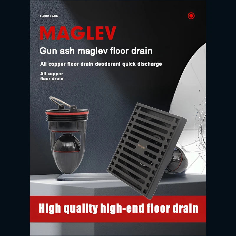 Invisible Floor Drain Valve Cover Shower Trap Drains Backflow Preventer For Kitchen Bathroom Brass Square Anti-Odor 100X100