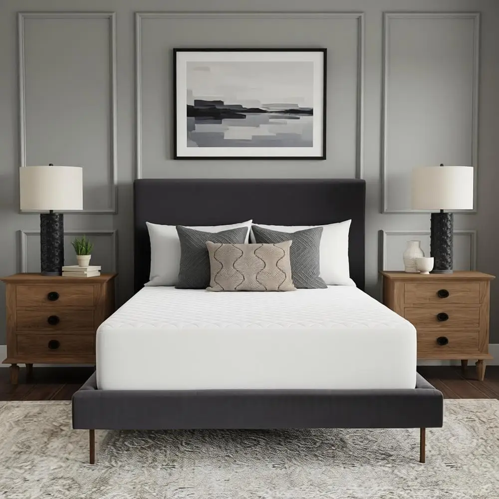 

King Size 100% Cotton Top Layer Mattress Pad with High Comfort and Durability, 18 Deep, Washable, White