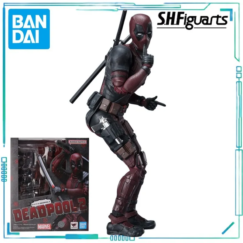 BANDAI Echt S. H. Figuarts-serie American Series Deadpool (Deadpool 2) en Wolverine beweegbaar eindproductmodel