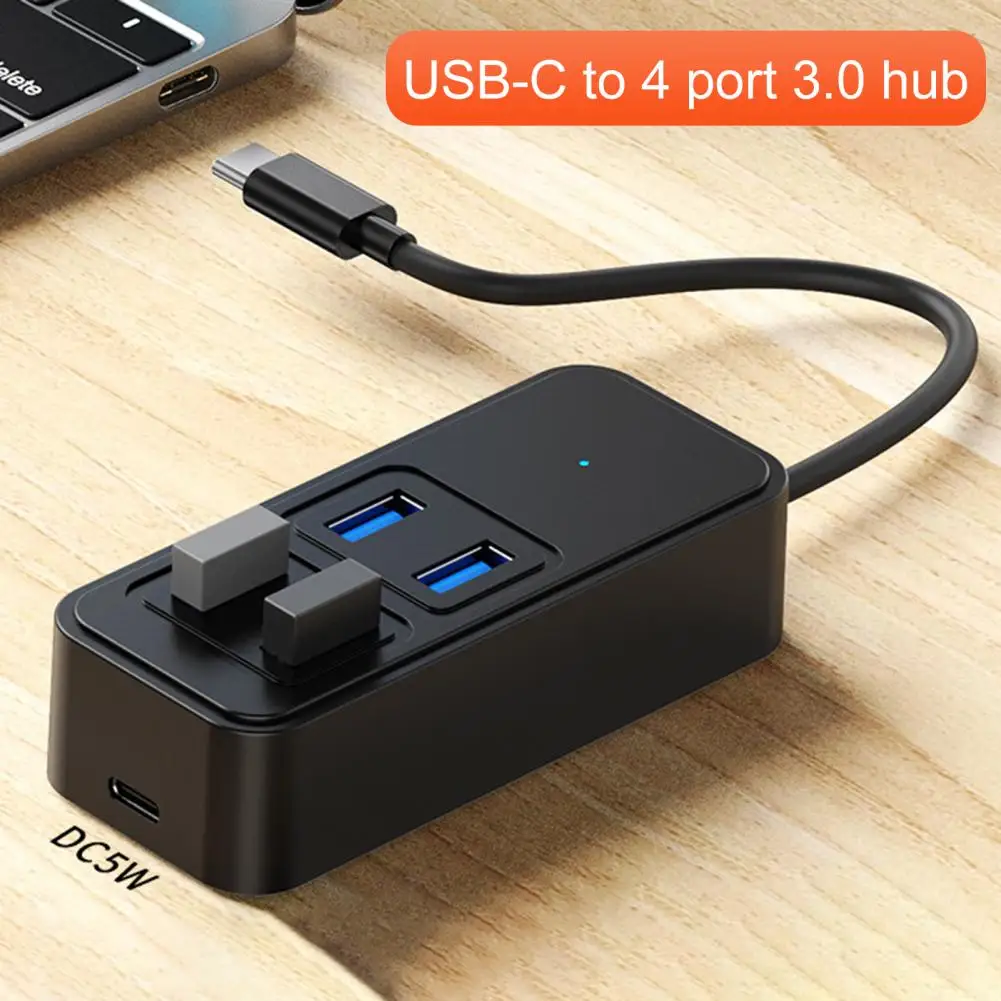 Type-c Hub with Usb-c Power Supply Port High Speed Type-c Hub 4-in-1 Docking Station for Laptop Accessories Multi Splitter