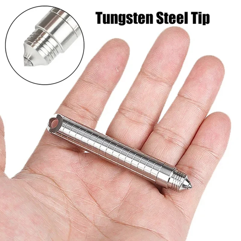 Mini Portable Titanium TC4 Tactical Pen Multi Function Self Defense Business Pen Emergency Glass Breaker EDC Tool Writing Pen