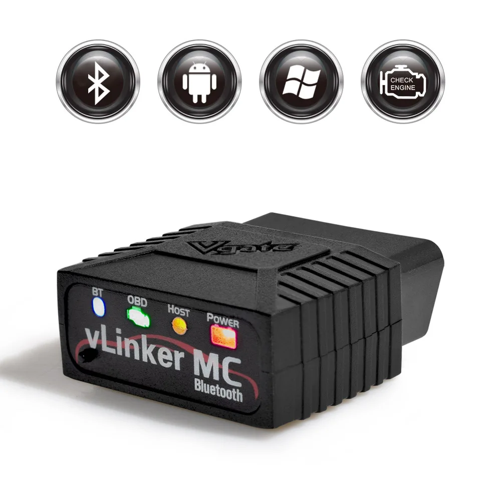VLinker MC ELM327 V2.2 Bluetooth 4.0 OBD2 Car Diagnostic Scanner for FORScan BimmerCode Auto Tool ELM327 V1.5 Plug Play