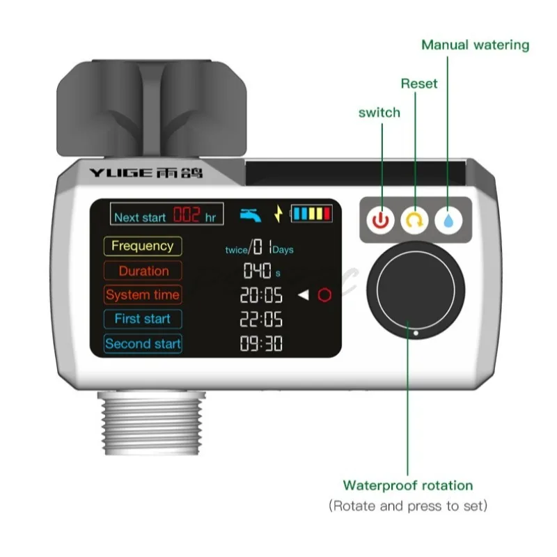 Rain Sensing LED Display Watering Machine Watering Timer Fully Automatic Intelligent Timer Gardening Irrigation Tool
