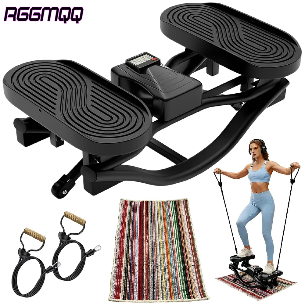 1Set Rock Stepper Exercise at Home, Portable Rocking Stepper Side to Side, Knee-Friendly Low-Impact Full Body Workout Stepper