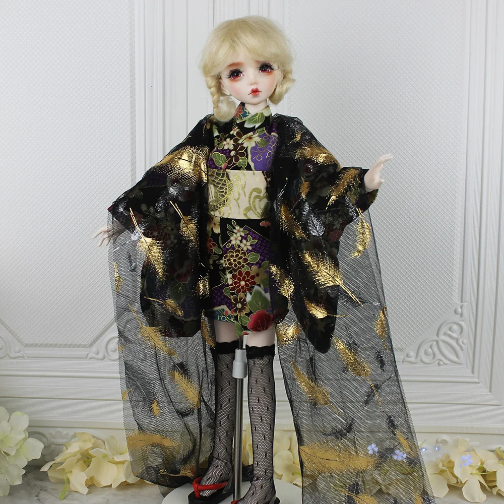 1/3 1/4 BJD 인형 옷, 1/6 사이즈, 깃털, 유카타, 기모노, 1/3 1/4 1/6, 인형 액세서리 (5 포인트)