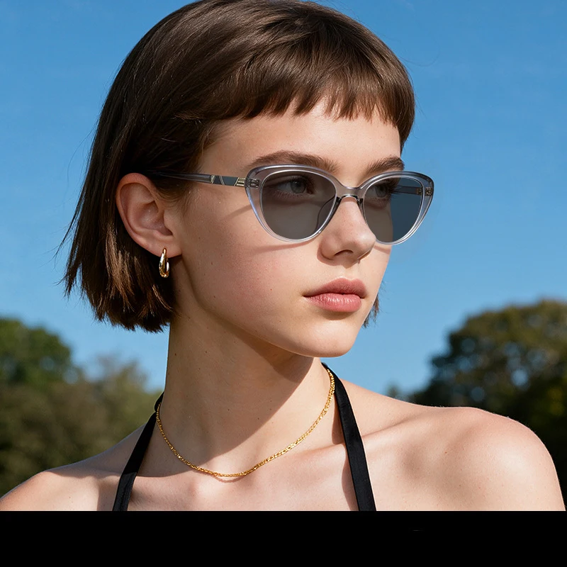 VICKI Ultraleichte Damenbrille im Cat-Eye-Stil, anpassbare Sehstärke, Blaulichtfilterbrille 82015