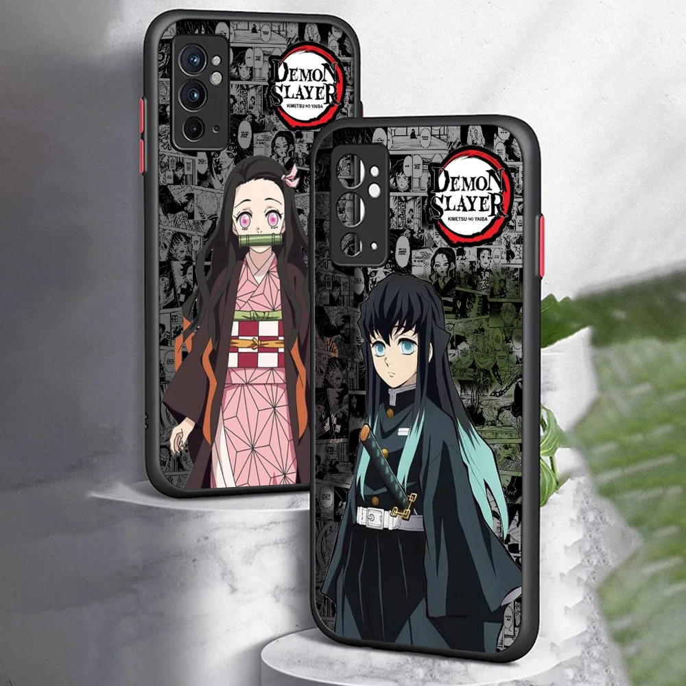 Anime Demon Slayer Phone Case For Xiaomi Redmi Note 13 12 11 10 10C 10X 9 9A 9T 9C 8 7 Pro Plus 5G Matte Transparent Cover