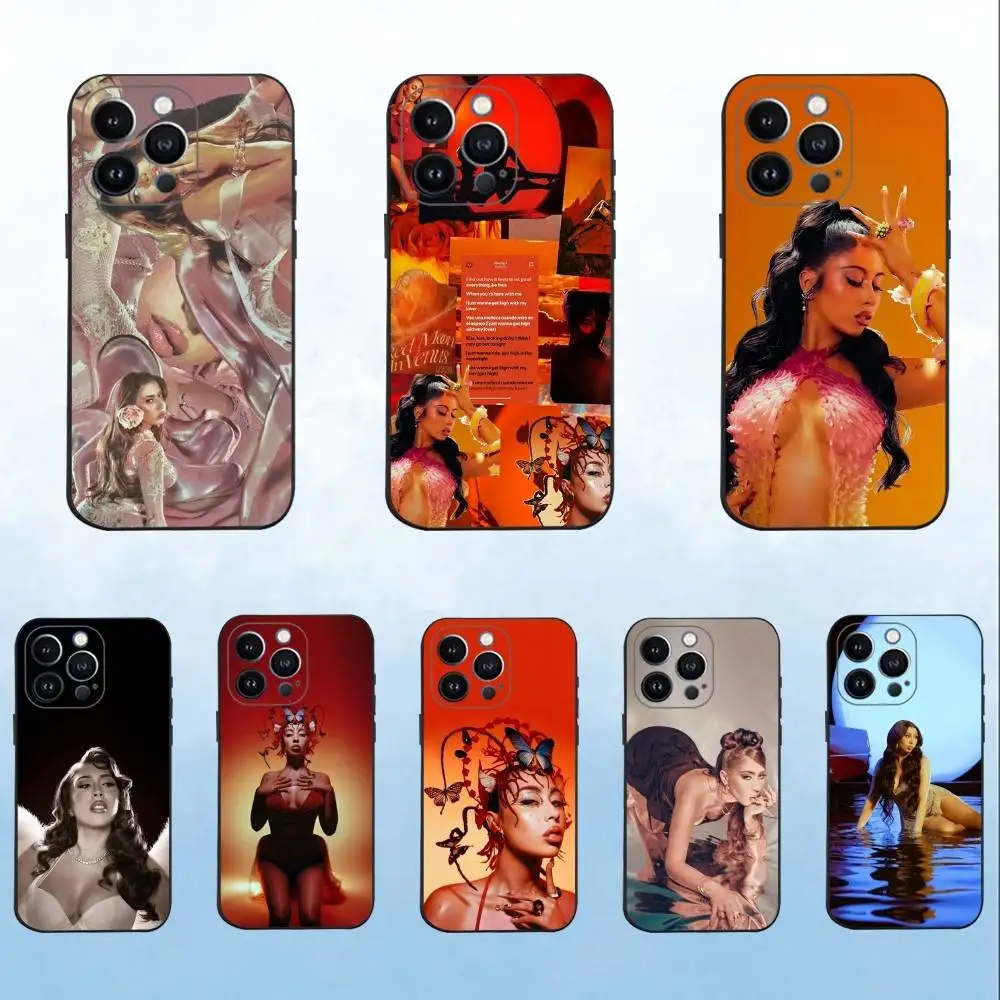 

K-kali Uchis Sincerely Phone Case For iPhone 17,16,15,14,13,12,11 ,Pro Max,XS,X,XR,SE,Mini,8,7,Soft Silicone Black Cover