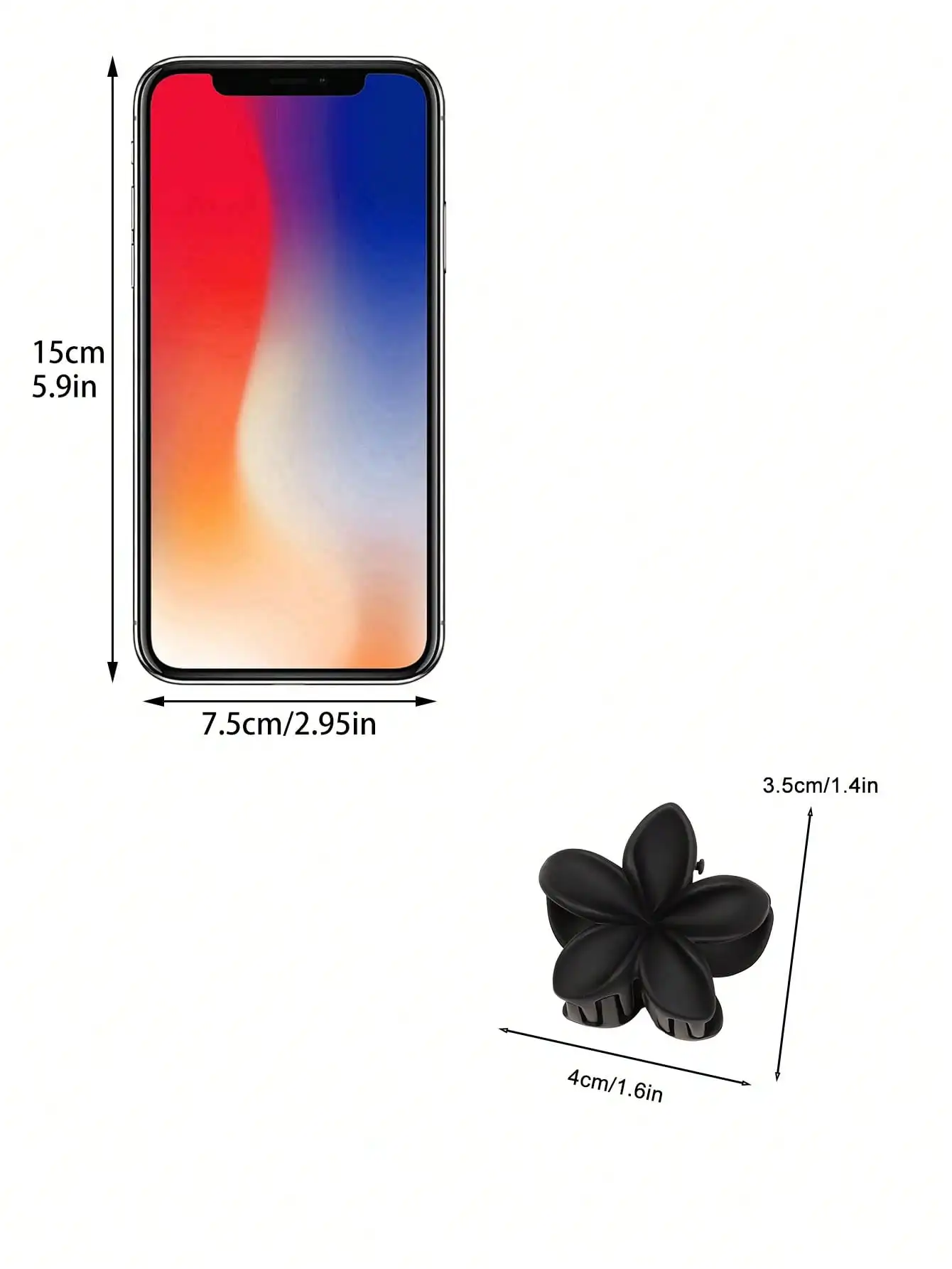 4 Buah Jepit Rambut Bentuk Bunga Multiwarna untuk Wanita dan Anak Perempuan, Anti Selip, Aksesoris Rambut Lucu dan Modis, Jepit Rambut Kecil Model Jepit Kepiting